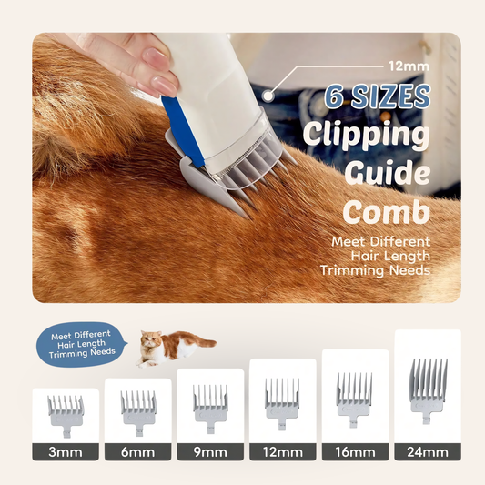 Pet Grooming Vacuum Clipper Kit