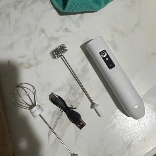 Electric Milk Frother Handheld Stand