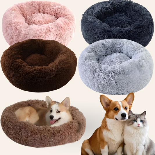 Calming Anxiety Shag Pet Bed