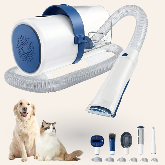 Pet Grooming Vacuum Clipper Kit