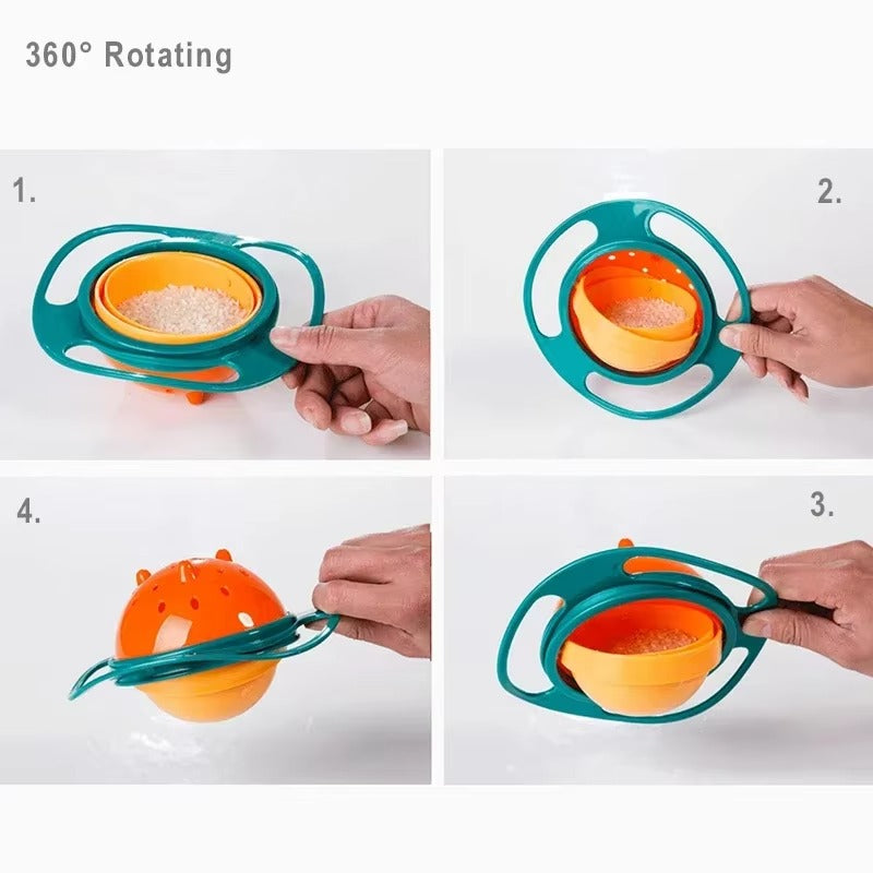OrbitBowl 360 Rotate Baby Training Dish