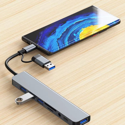 8 in 2 USB +Type C HUB Docking Station