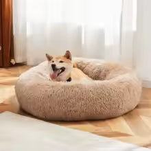 Calming Anxiety Shag Pet Bed