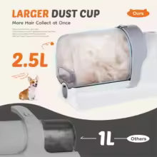 Pet Grooming Vacuum Clipper Kit