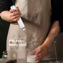 Electric Milk Frother Handheld Stand