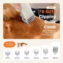 Pet Grooming Vacuum Clipper Kit