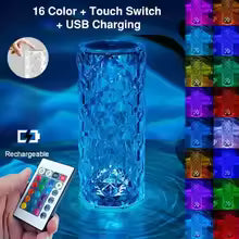 Crystal Diamond Touch Control Lamp