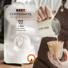 Electric Milk Frother Handheld Stand