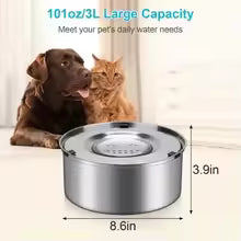 Splash-Free Floating Disk Dog Bowl