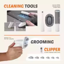 Pet Grooming Vacuum Clipper Kit