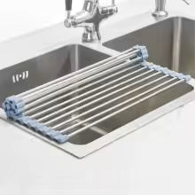 Over the Sink Roll Up Dish Rack