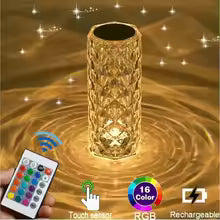 Crystal Diamond Touch Control Lamp