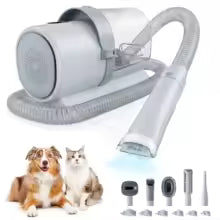 Pet Grooming Vacuum Clipper Kit