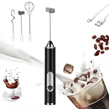 Electric Milk Frother Handheld Stand