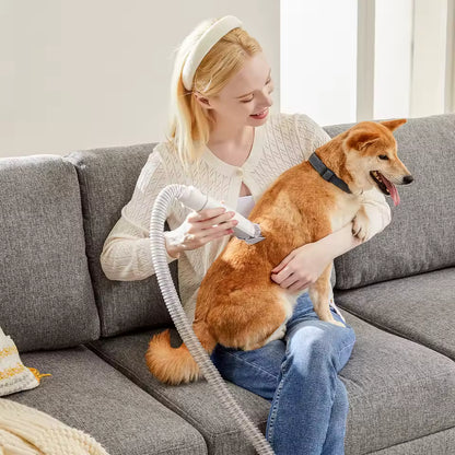 Pet Grooming Vacuum Clipper Kit