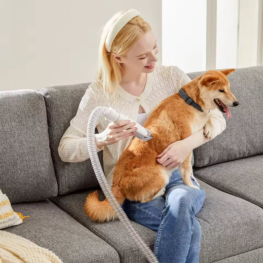 Pet Grooming Vacuum Clipper Kit