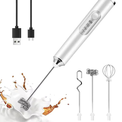 Electric Milk Frother Handheld Stand