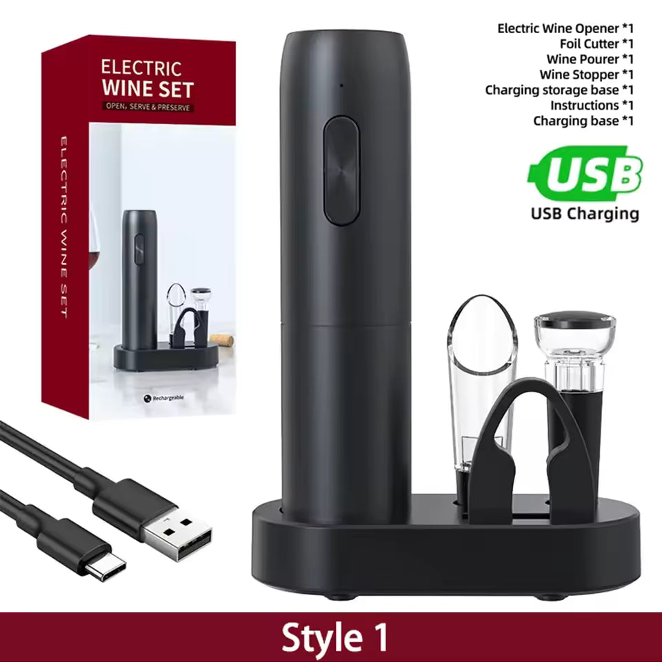 Automatic Electric Wine Opener Kit