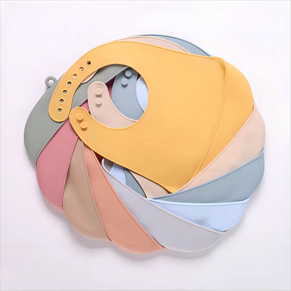 SiliconeBite Waterproof Baby Eating Bibs