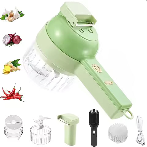 4 in 1 Handheld Electric Vegetable Cutter