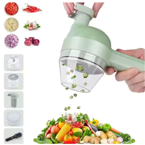 4 in 1 Handheld Electric Vegetable Cutter