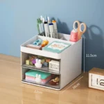 Small Desk Organizer with Drawer - Image 5