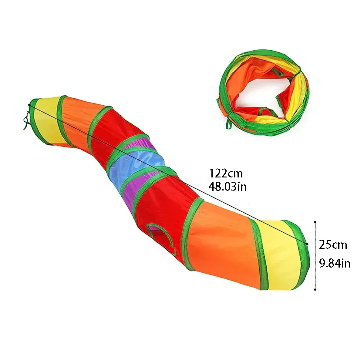 imgi_17_Saa8476eb778a4434b0d3f65c3d00aea6T Foldable Cat Tunnel Toy - Image 1