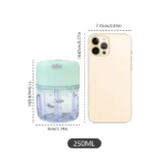 Mini Rechargeable Garlic Chopper 250ML - Image 3